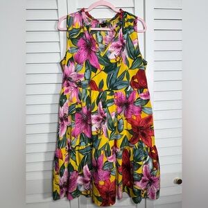 Anthropologie Kate & Lily Floral Sleeveless Dress Size 12